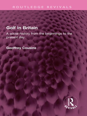 cover image of Golf in Britain